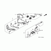 Схема вузла: Задній ліхтар (Стоп-сигнал) для Honda CB900 Hornet