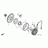 Схема вузла: Генератор для Honda VT1100 Shadow ACE