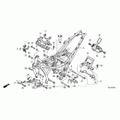 Схема узла: Рама для Honda NC700