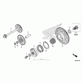 Схема вузла: Привід стартера для Honda CB1000 CB1000R