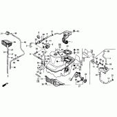 Схема узла: Топливный бак для Honda ST1100 Pan-European