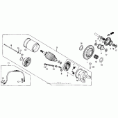 Схема узла: Стартер электрический для Honda NX250