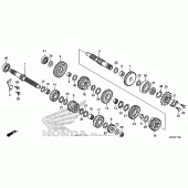 Схема узла: Трансмиссия для Honda CRF250 CRF250L