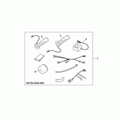 Схема узла: Ручки с подогревом (Опция) для Honda GL1500 Gold Wing Special Edition