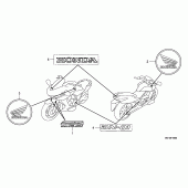 Схема вузла: Label read the manual для Honda NSA700 DN-01