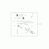 Схема узла: Ручки с подогревом (Опция) для Honda FJS400 Silver Wing