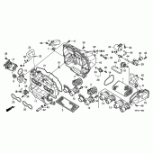 Схема вузла: Повітряний фільтр для Honda CB600F Hornet