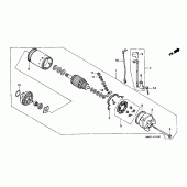 Схема узла: Стартер электрический для Honda XL600 Transalp