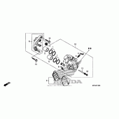 Схема вузла: Передній гальмівний супорт (vt1300cs) для Honda VT1300 Sabre