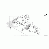 Схема вузла: Parking Brake Caliper для Honda NC700