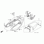 Схема вузла: Задній обтічник для Honda VFR800 VFR