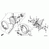 Схема узла: Фара для Honda CB1100