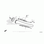 Схема узла: Цепь ГРМ & Натяжитель & Успокоитель для Honda NC700