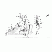 Схема вузла: Задній гальмівний циліндр (Cbr650Fa) для Honda CBR650F