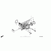 Схема вузла: Side gear case для Honda VT1300 Interstate
