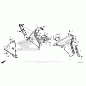 Схема вузла: Shroud (2) для Honda CRF250 CRF250RL Rally
