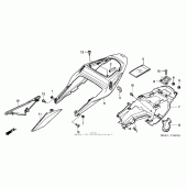 Схема узла: Зад. cowl ( 03- 04) для Honda CBR600 CBR600RR