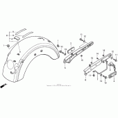 Схема вузла: Vt1100c2заднее крило для Honda VT1100 Shadow ACE