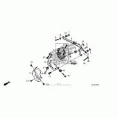 Схема узла: Front power unit (cbr600ra) для Honda CBR600