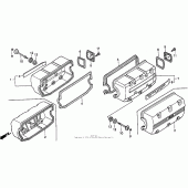 Схема узла: Клапанная крышка для Honda GL1500 Gold Wing Aspencade