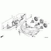Схема вузла: Фара для Honda NSA700 DN-01