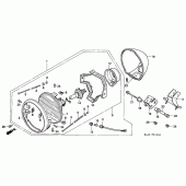 Схема вузла: Фара (VT1100CS / CT) для Honda VT1100 Shadow