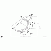 Схема вузла: Сидіння для Honda VTX1300