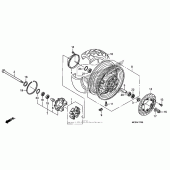 Схема узла: Заднее колесо для Honda ST1300 Pan-European