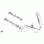Схема узла: Распредвал и Клапан для Honda CBR900RR CBR954RR Fireblade
