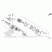 Схема вузла: Стартер електричний для Honda CBR1000 CBR1000RR Fireblade