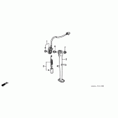 Схема узла: Подставка для Honda CB600F Hornet S