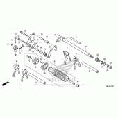 Схема вузла: Gearshift Drum (2) для Honda VFR1200 Crosstourer
