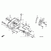 Схема вузла: Ліва кришка картера для Honda CRF250 CRF250R