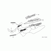 Схема вузла: Label read the manual (XL125V1 / 2/3/4/5/6) для Honda XL125 Varadero