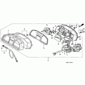 Схема узла: Панель приборов для Honda XL600 Transalp