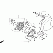 Схема вузла: Водяний насос для Honda VT600 Shadow VLX Deluxe