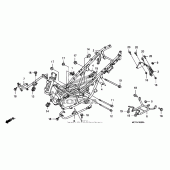 Схема узла: Рама для Honda FSC600 Silver Wing