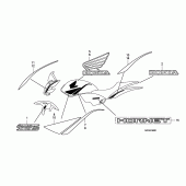 Схема вузла: Label read the manual для Honda CB600F Hornet