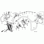 Схема вузла: Радіатор для Honda FJS400 Silver Wing