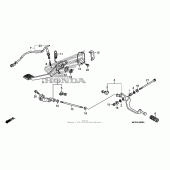 Схема вузла: Педаль (Лапка) для Honda ST1300 Pan-European