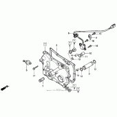 Схема узла: Transmission cover для Honda GL1500 Gold Wing Special Edition