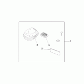 Схема вузла: Top box 35l north pole blue для Honda CBF600