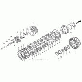 Схема узла: Сцепление для Honda GL1500 Gold Wing Aspencade