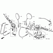 Схема узла: Switch/cable для Honda CB1100 CB1100SF X11
