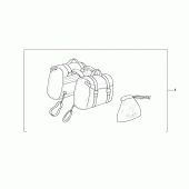 Схема вузла: Nylon saddlebag для Honda VT1100 Shadow ACE