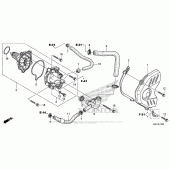 Схема вузла: Водяний насос для Honda CBR600 CBR600RR