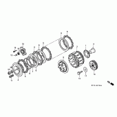 Схема узла: Сцепление для Honda XRV750 Africa Twin