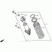 Схема узла: Амортизатор задний для Honda ST1100 Pan-European