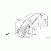 Схема вузла: Заднє крило для Honda CRF150 CRF150RB