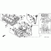 Схема вузла: Картер двигуна для Honda CBR600 CBR600F4i